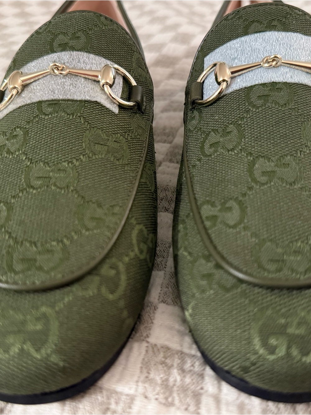 Gucci Jordaan GG Canvas Loafers - Picture 2 of 7